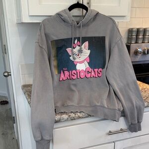 H&M Gray Aristocats Cat Hoodie